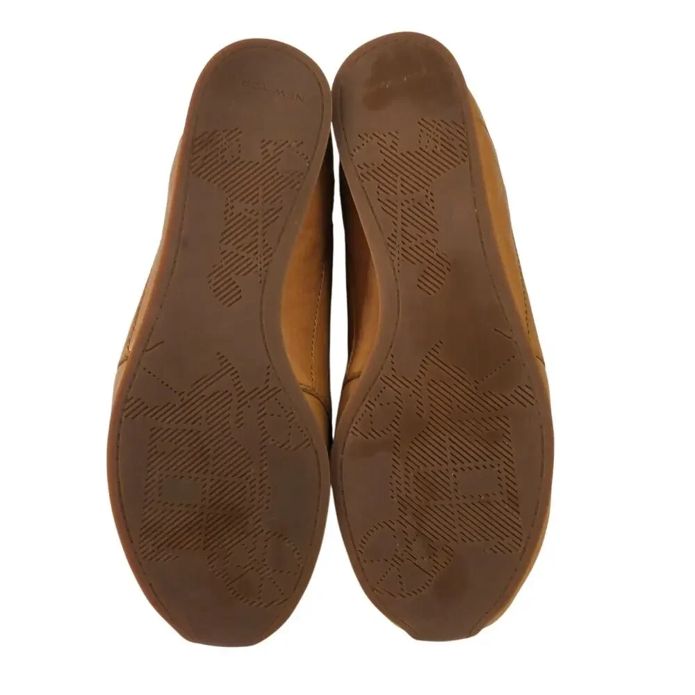 COACH Raeann Fashion Sneakers in Ginger Tan Leather Size 7.5